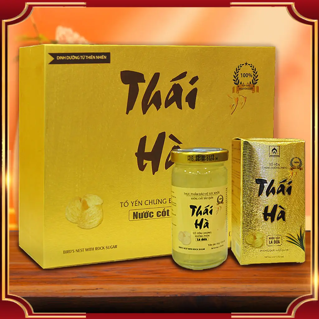 Tổ Yến Chưng Đường Phèn Thái Hà Vị Lá Dứa Y074