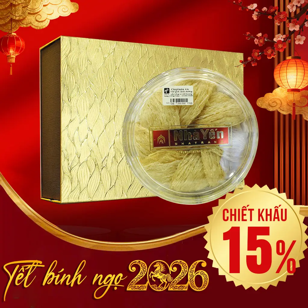 Yến Hồng Sơ Chế Thượng Hạng Hộp 100g
