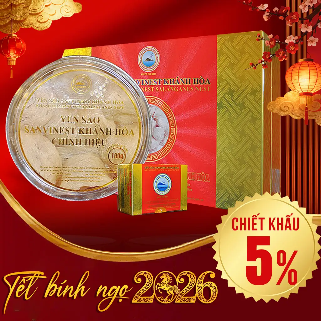 Yến Sào Sơ Chế Cao Cấp 100g Sanest Khánh Hòa Y141
