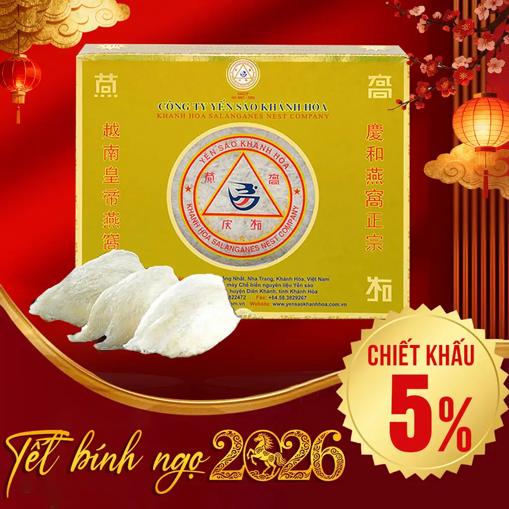 Yến Đảo Thiên Nhiên Tinh Chế Khánh Hòa Hộp 100g