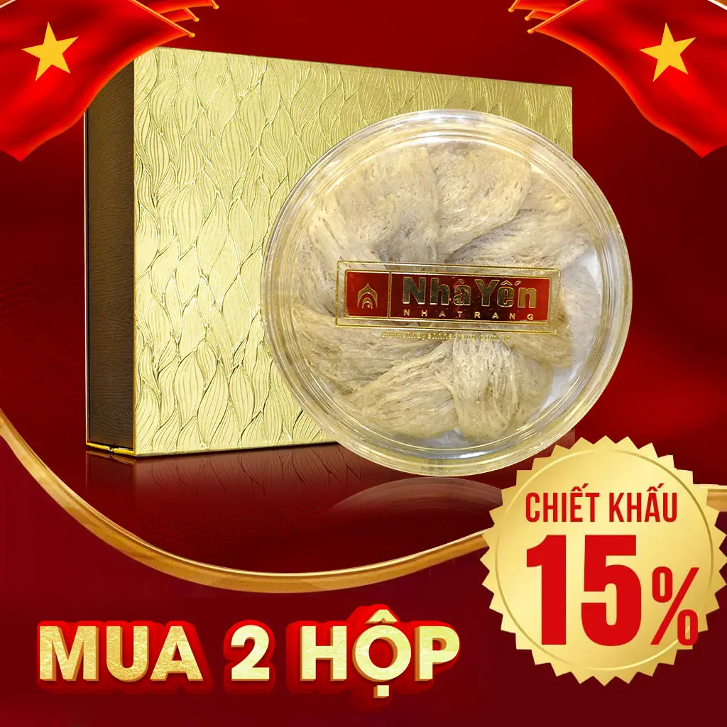 Yến Hồng Sơ Chế Thượng Hạng Hộp 100g